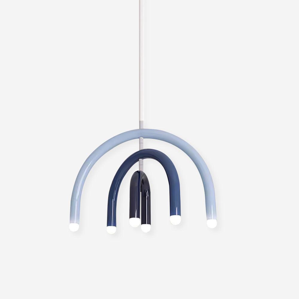 Pendant Lamp Rainbow Modern Metal Arc for Living and Dining Room-Neutral Decor