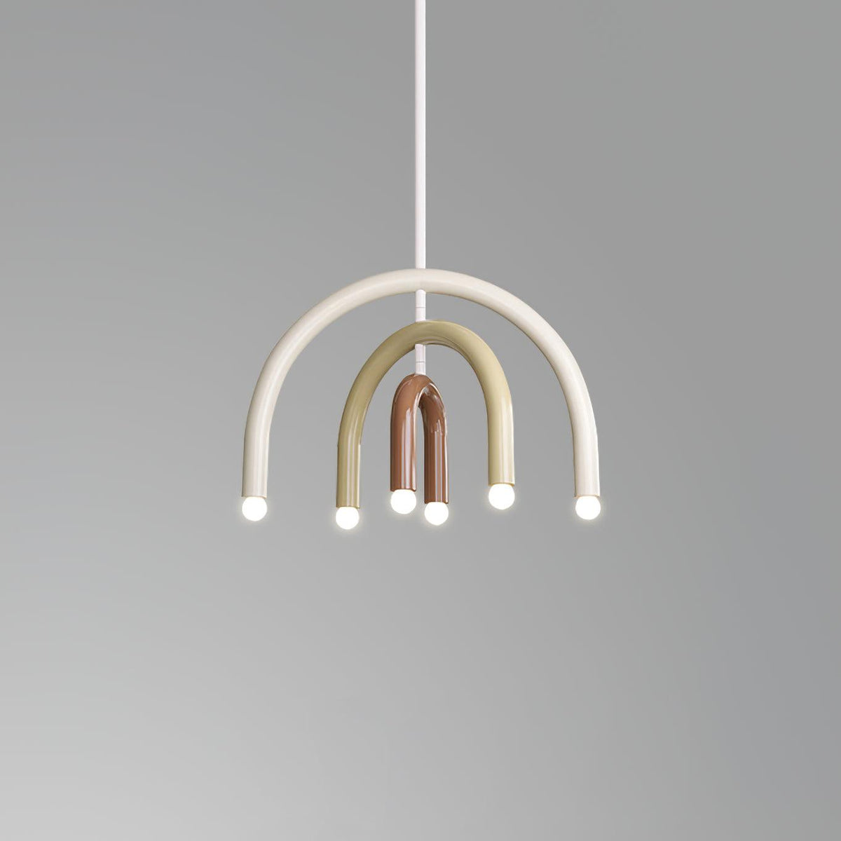 Pendant Lamp Rainbow Modern Metal Arc for Living and Dining Room-Neutral Decor