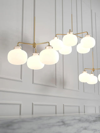 Halo Suspension Contemporaine en Verre