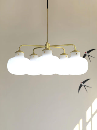 Halo Suspension Contemporaine en Verre