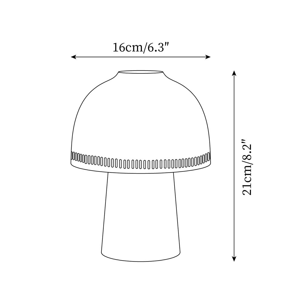 Raku Lampe de Table