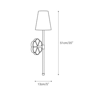 Lampe Murale en Tissu Industrielle Vintage Eldorora