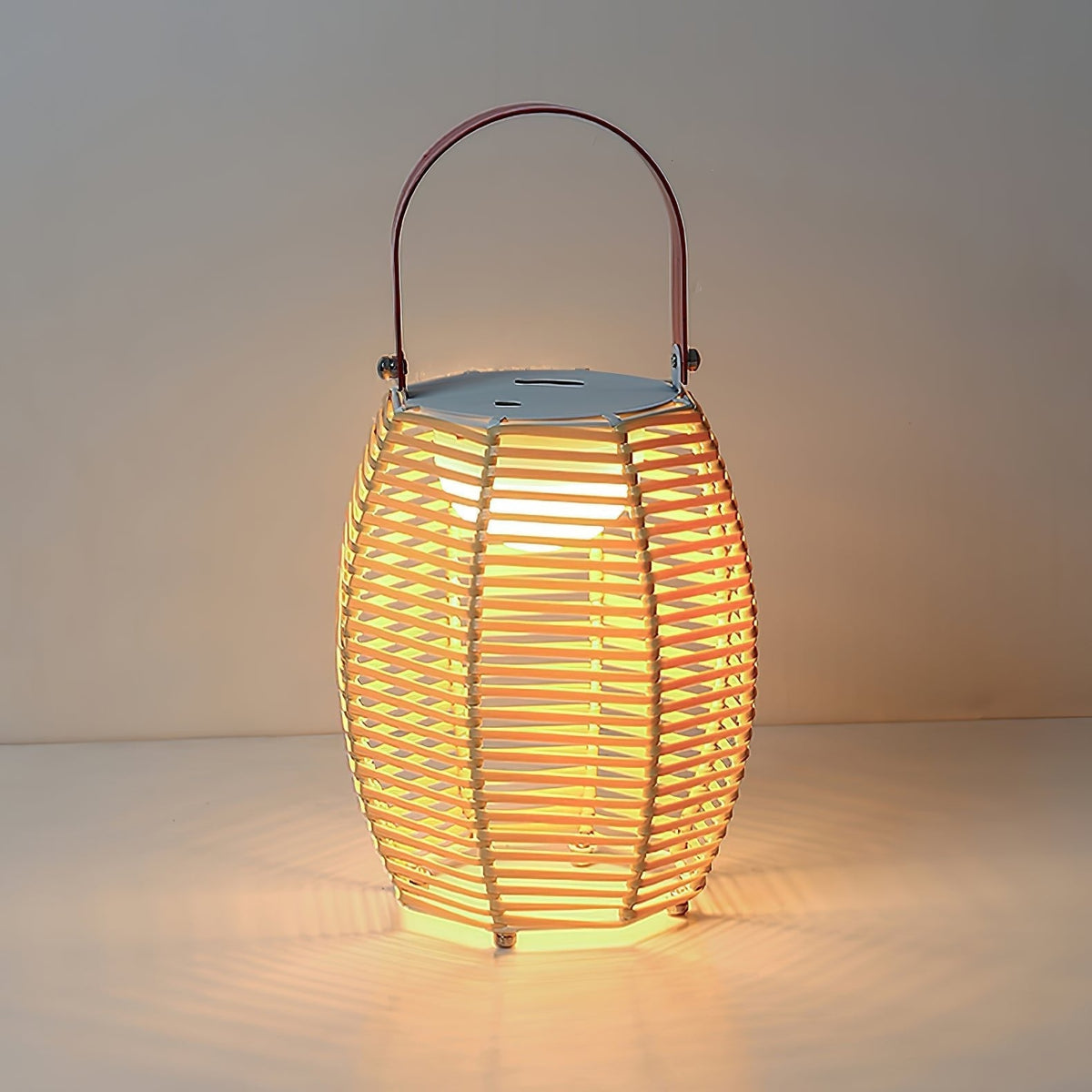 Olraeil Rattan Floor Lantern-Neutral Decor