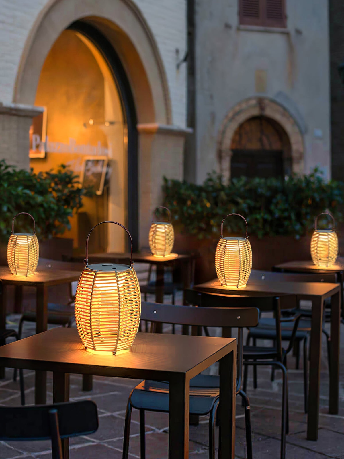 Olraeil Rattan Floor Lantern-Neutral Decor