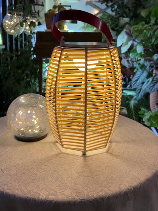 Olraeil Rattan Floor Lantern-Neutral Decor