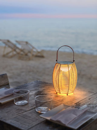Olraeil Rattan Floor Lantern-Neutral Decor