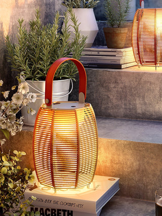 Olraeil Rattan Floor Lantern-Neutral Decor