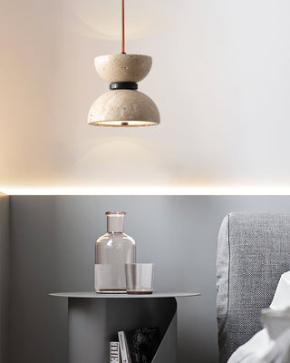 Tersus Suspension Hourglass en Travertin