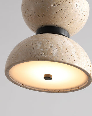 Tersus Suspension Hourglass en Travertin