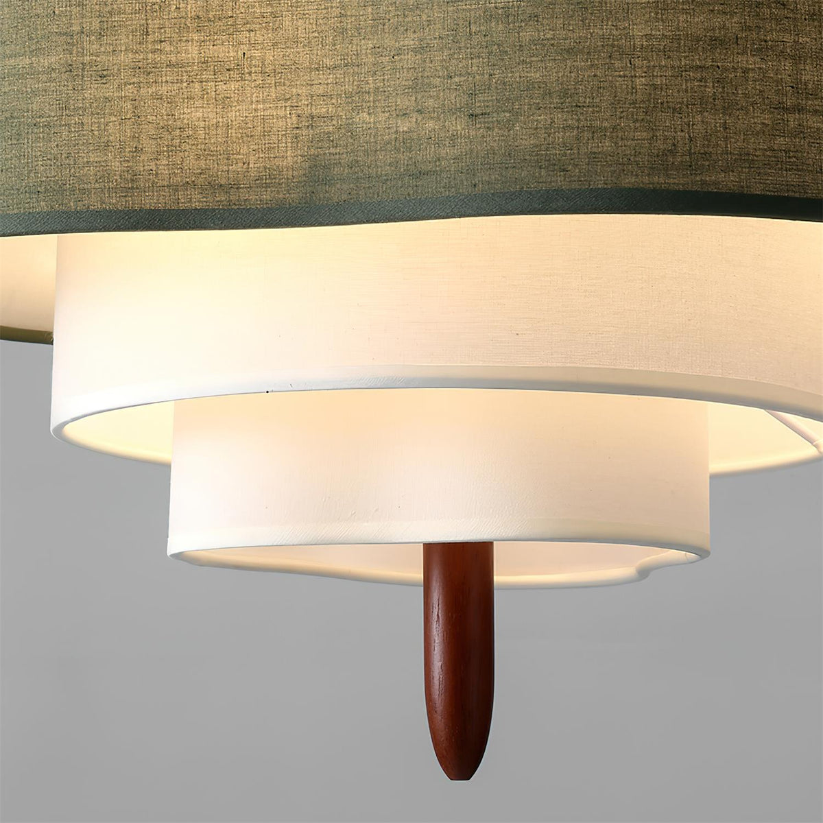 Greta Green Fabric Pendant Lamp-Neutral Decor
