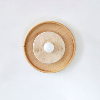 Rapolano Travertine Wall Sconce-Neutral Decor