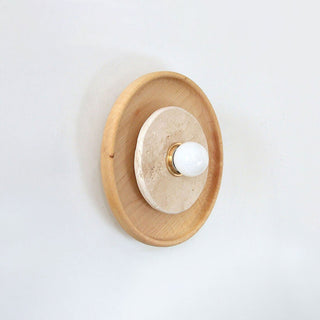 Rapolano Travertine Wall Sconce-Neutral Decor