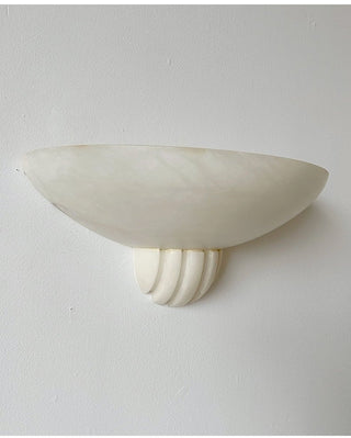 Rare Alabaster Wall Sconce-Neutral Decor
