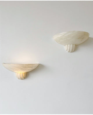 Rare Alabaster Wall Sconce-Neutral Decor