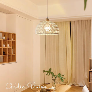 Rattan Arch Swag Pendant Lamp-Neutral Decor