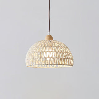 Rattan Arch Swag Pendant Lamp-Neutral Decor