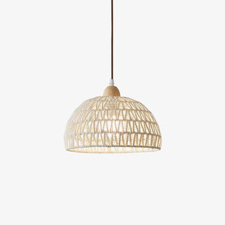 Rattan Arch Swag Pendant Lamp-Neutral Decor