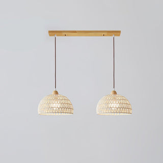Calyran Suspension en Rotin et Bois-Luire
