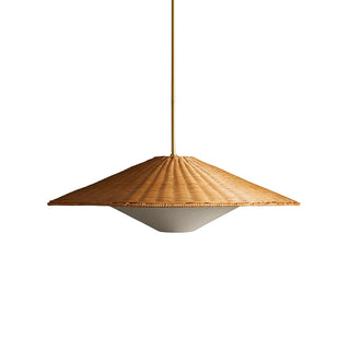 Elysiave Rotin Minimaliste Pendentif Lumière