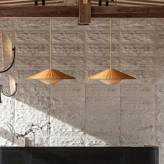 Elysiave Rotin Minimaliste Pendentif Lumière