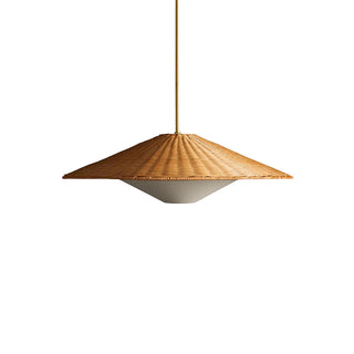 Elysiave Rotin Minimaliste Pendentif Lumière