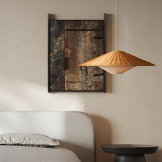 Elysiave Rotin Minimaliste Pendentif Lumière