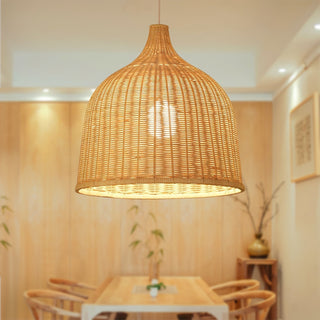 Willow Lustre Suspendu En Rattan Rustique