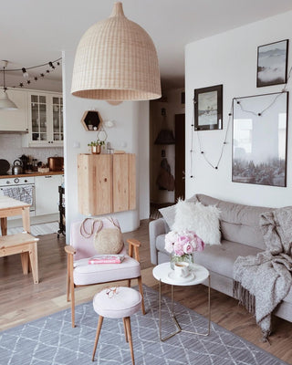 Willow Lustre Suspendu En Rattan Rustique
