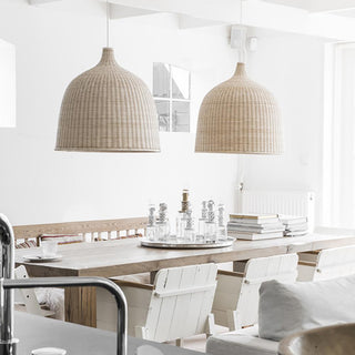 Willow Lustre Suspendu En Rattan Rustique