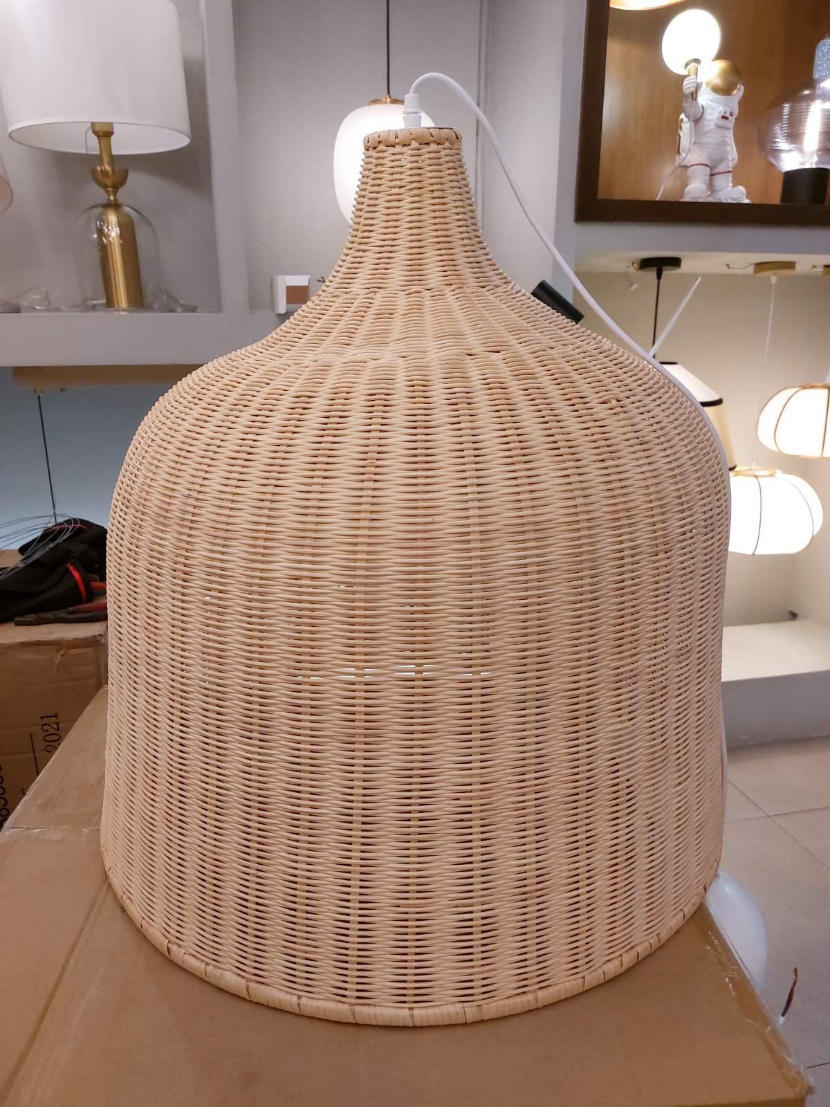 Willow Lustre Suspendu En Rattan Rustique