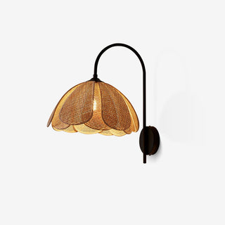 Zevelia Applique Murale Rattan Pétale Naturel Élégance