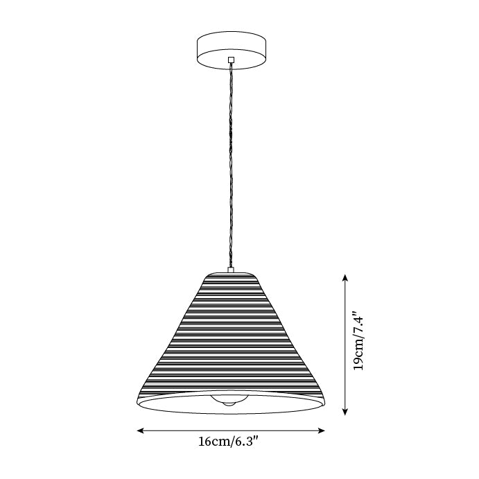 Pendant Lamp Rattan Shade and Metal Body Cone Shape Natural Minimalist-Neutral Decor