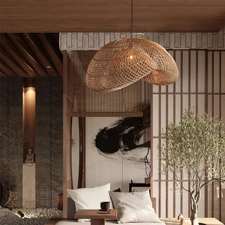 Juno Suspension style rustique en rotin