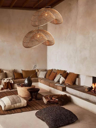Averon Suspension Vintage en Rotin