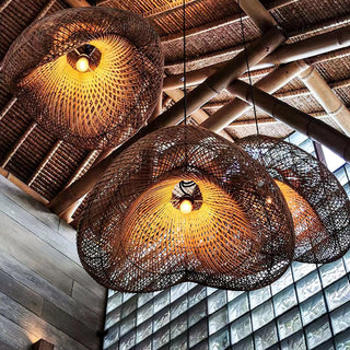 Averon Suspension Vintage en Rotin