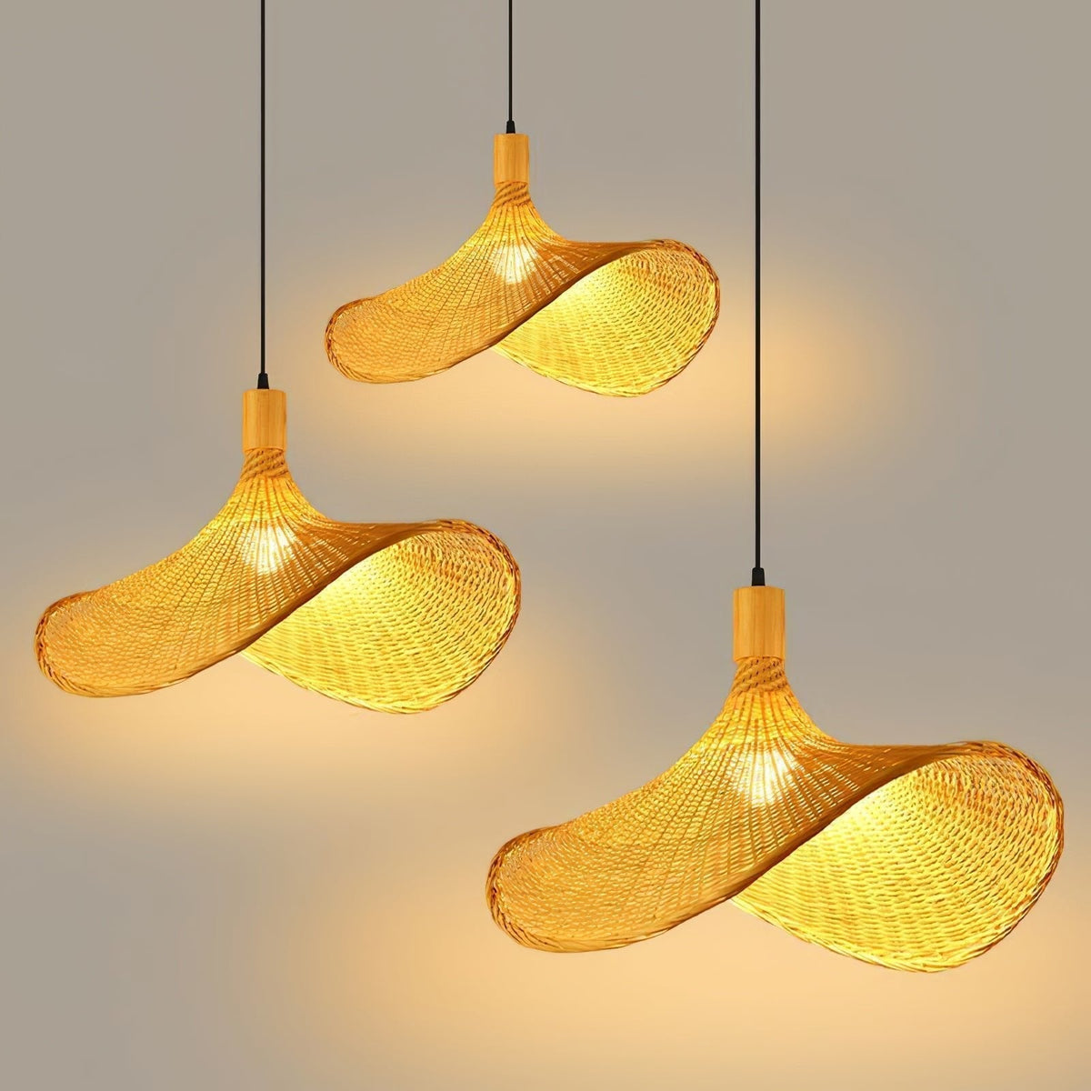 Marona Suspension Vintage en Rattan