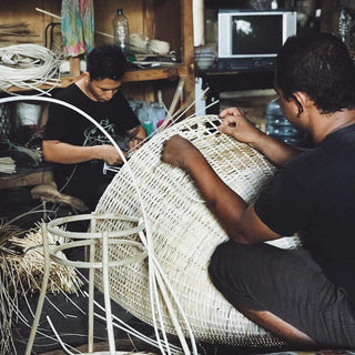Willow Lustre Suspendu En Rattan Rustique