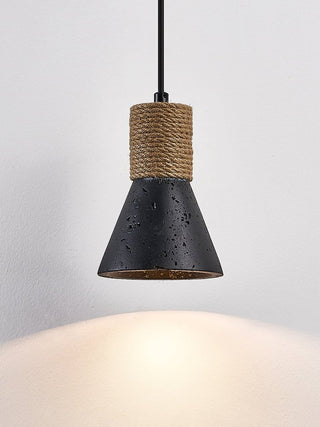 Ravena Rope Cone Pendant Lamp-Neutral Decor