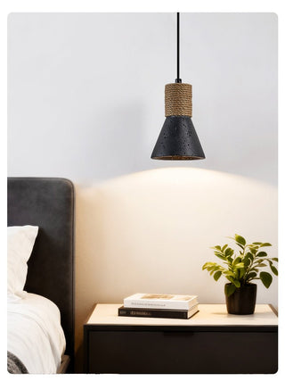 Ravena Rope Cone Pendant Lamp-Neutral Decor