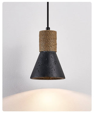 Ravena Rope Cone Pendant Lamp-Neutral Decor