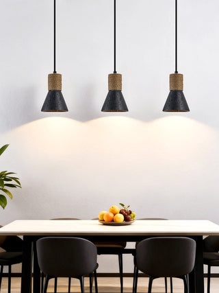 Ravena Rope Cone Pendant Lamp-Neutral Decor