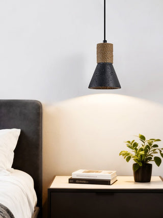 Ravena Rope Cone Pendant Lamp-Neutral Decor