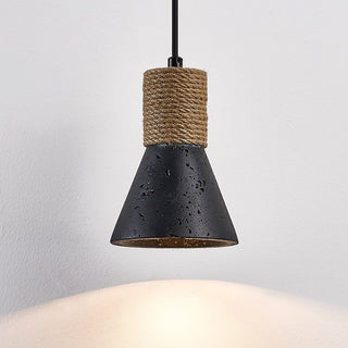 Ravena Rope Cone Pendant Lamp-Neutral Decor