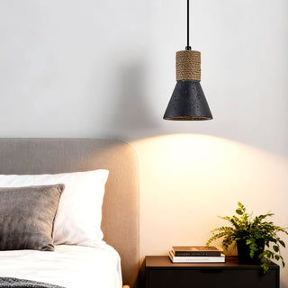 Ravena Rope Cone Pendant Lamp-Neutral Decor