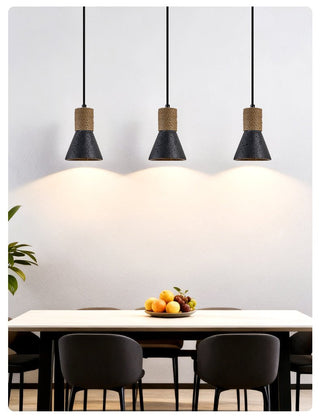 Ravena Rope Cone Pendant Lamp-Neutral Decor