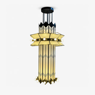 Rayonne Art Deco Pendant Chandelier-Neutral Decor
