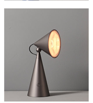 Rechargeable Cone Table Lamp-Neutral Decor