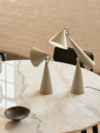 Rechargeable Cone Table Lamp-Neutral Decor