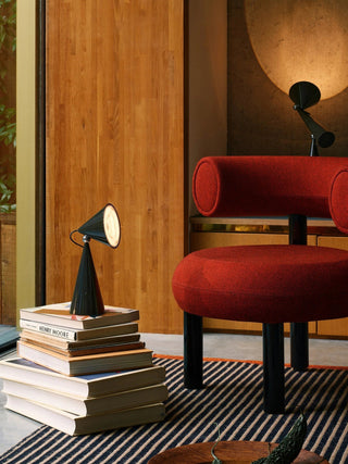Rechargeable Cone Table Lamp-Neutral Decor