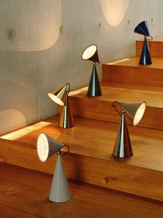 Rechargeable Cone Table Lamp-Neutral Decor